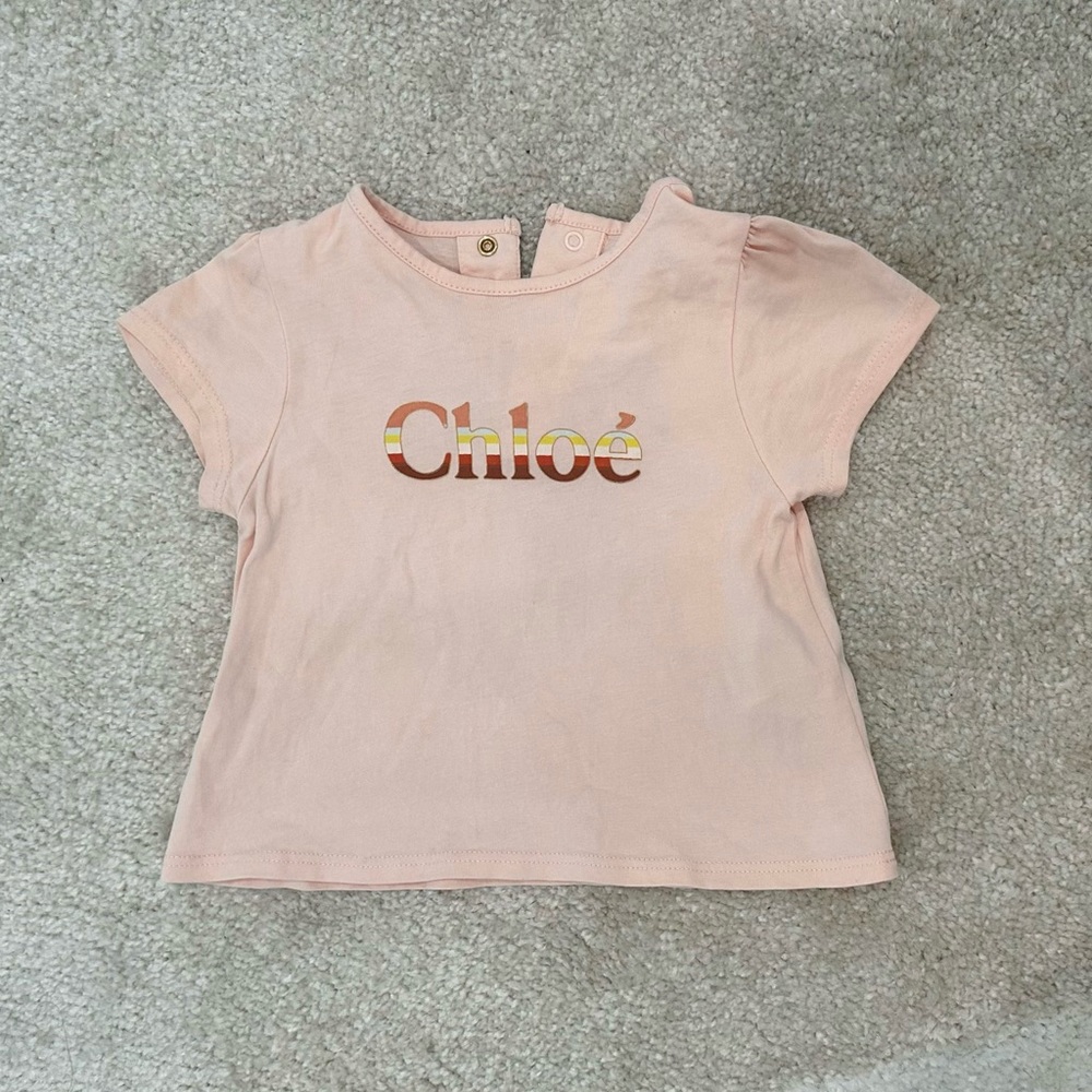 Chloé Kids
logo-embroidered cotton T-shirt